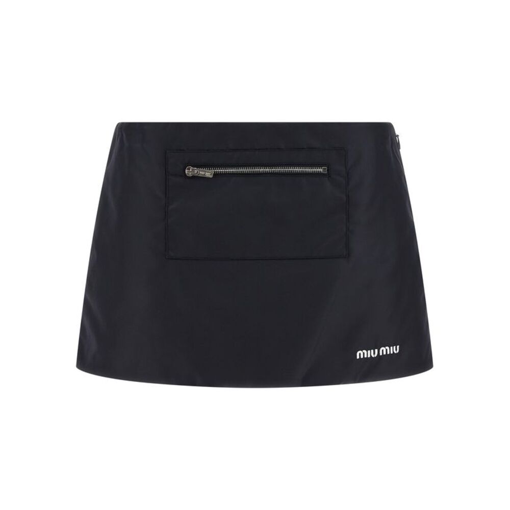 Miu Miu Women Nylon And Fleece Skirt